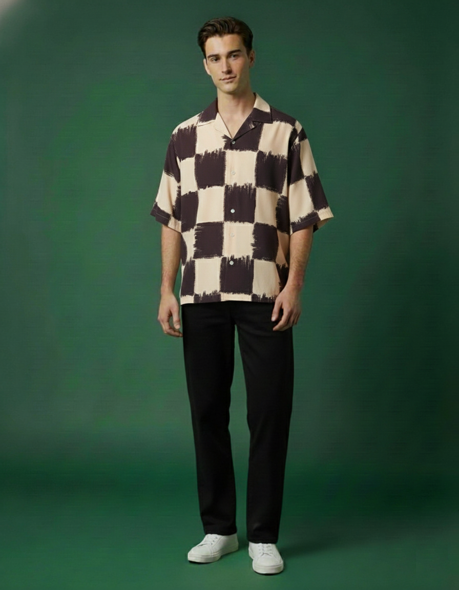Monochrome Statement Shirt - Urban Edition