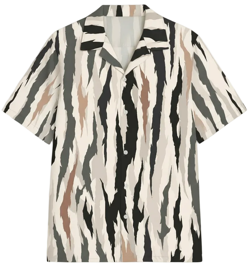 Warm Gradient Flow Shirt - Earthy Essence