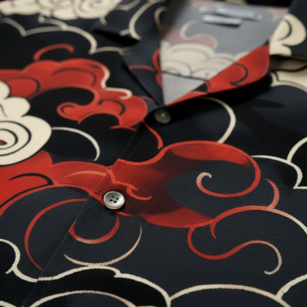Dynamic Cloud Pattern Shirt