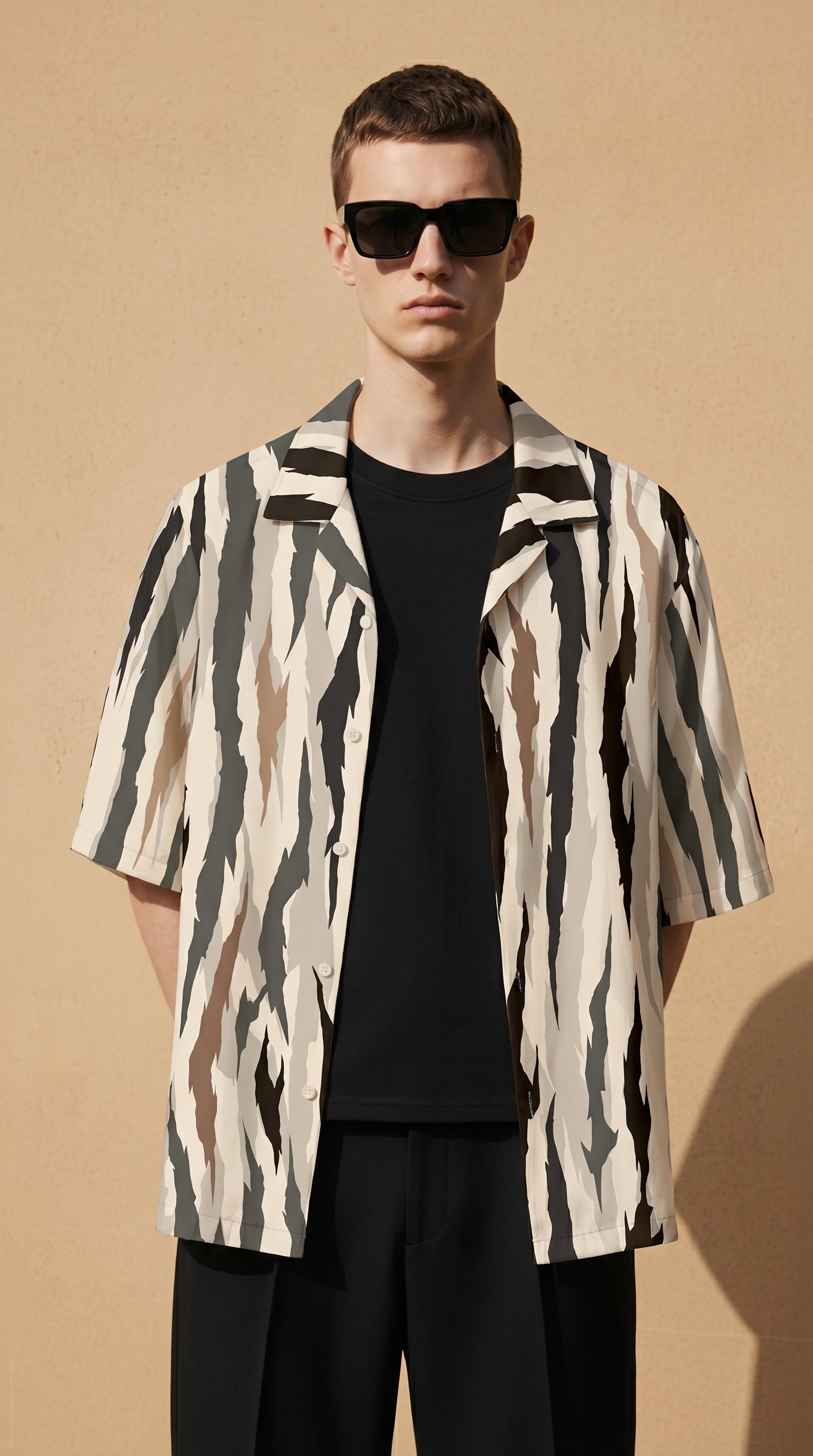 Warmes Gradient Flow Shirt - Earthy Essence